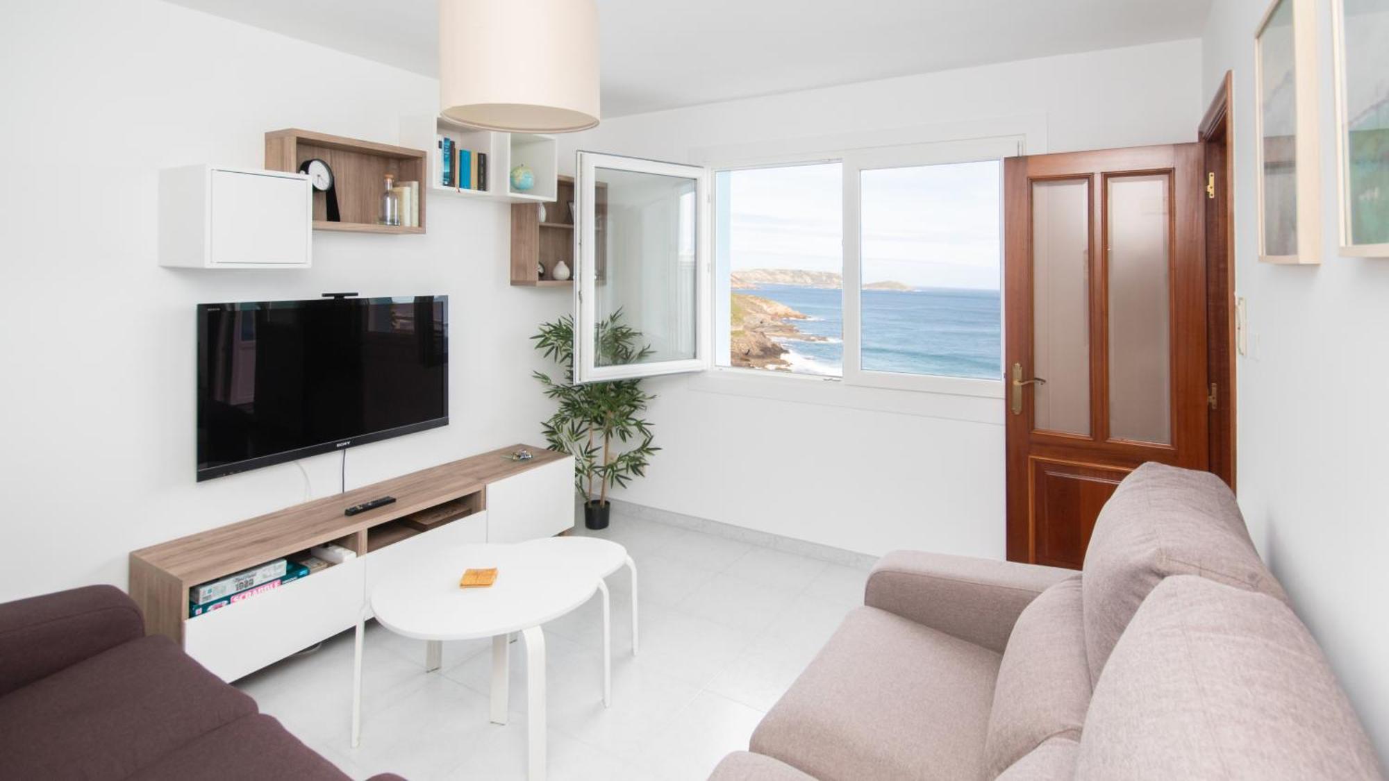 Ag Apartamento Nordes Malpica Primera Linea Playa Exteriör bild