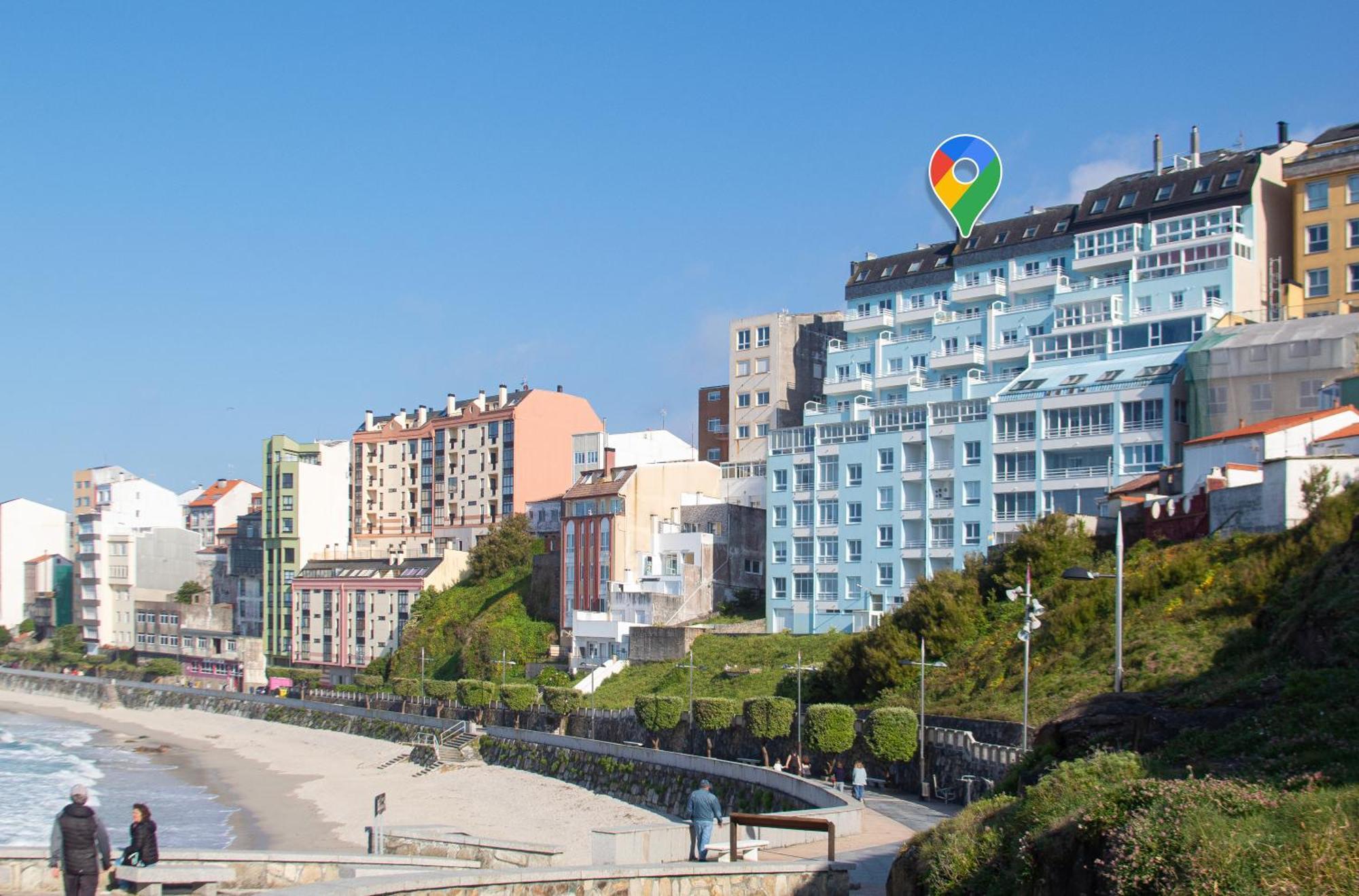 Ag Apartamento Nordes Malpica Primera Linea Playa Exteriör bild